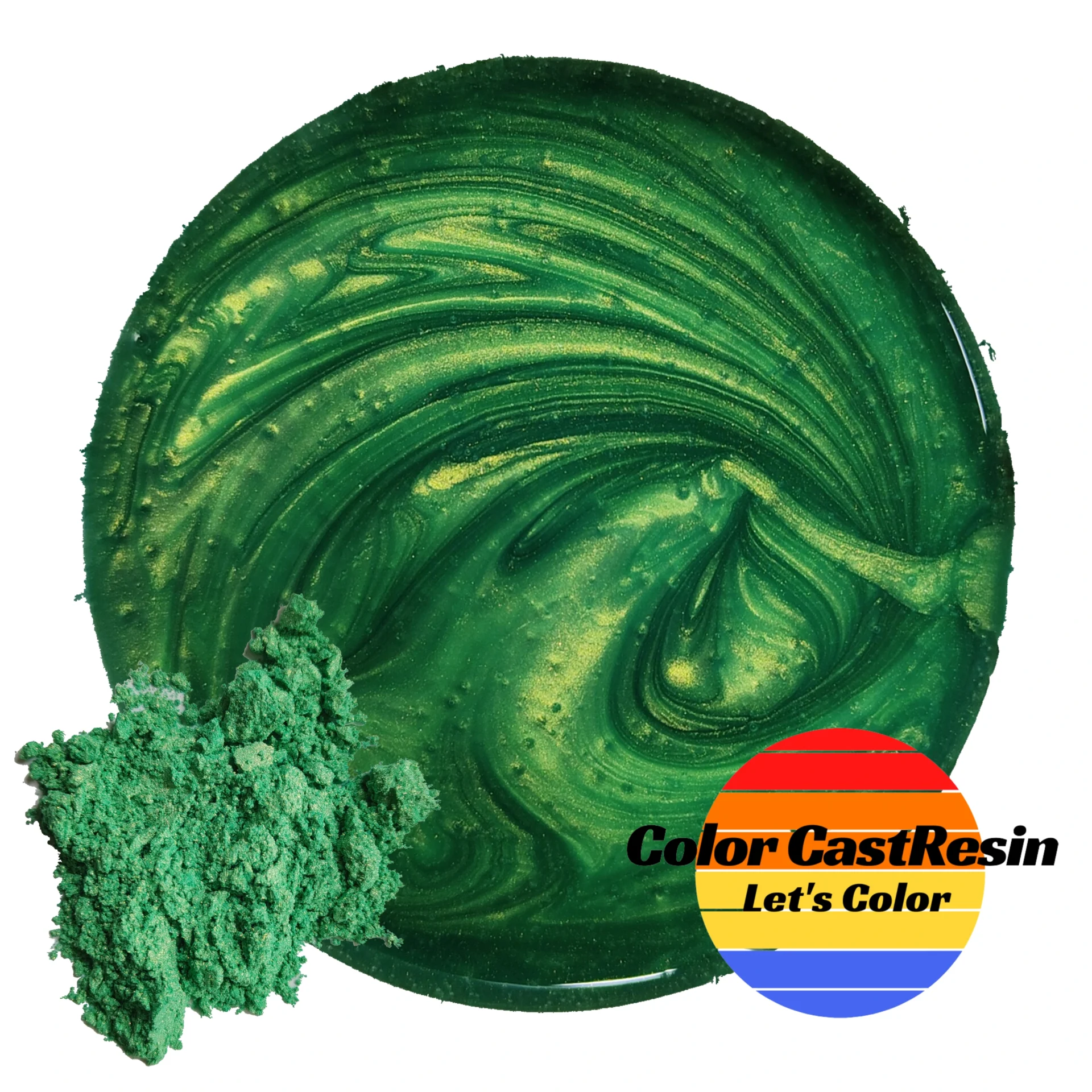 Zielony Green Tea — pigment do żywicy ColorCastResin — kolor i połysk