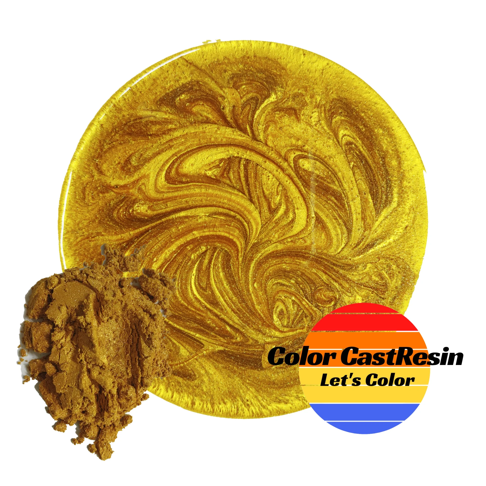 Złoto Cesarskie — pigment do żywicy ColorCastResin — kolor i połysk