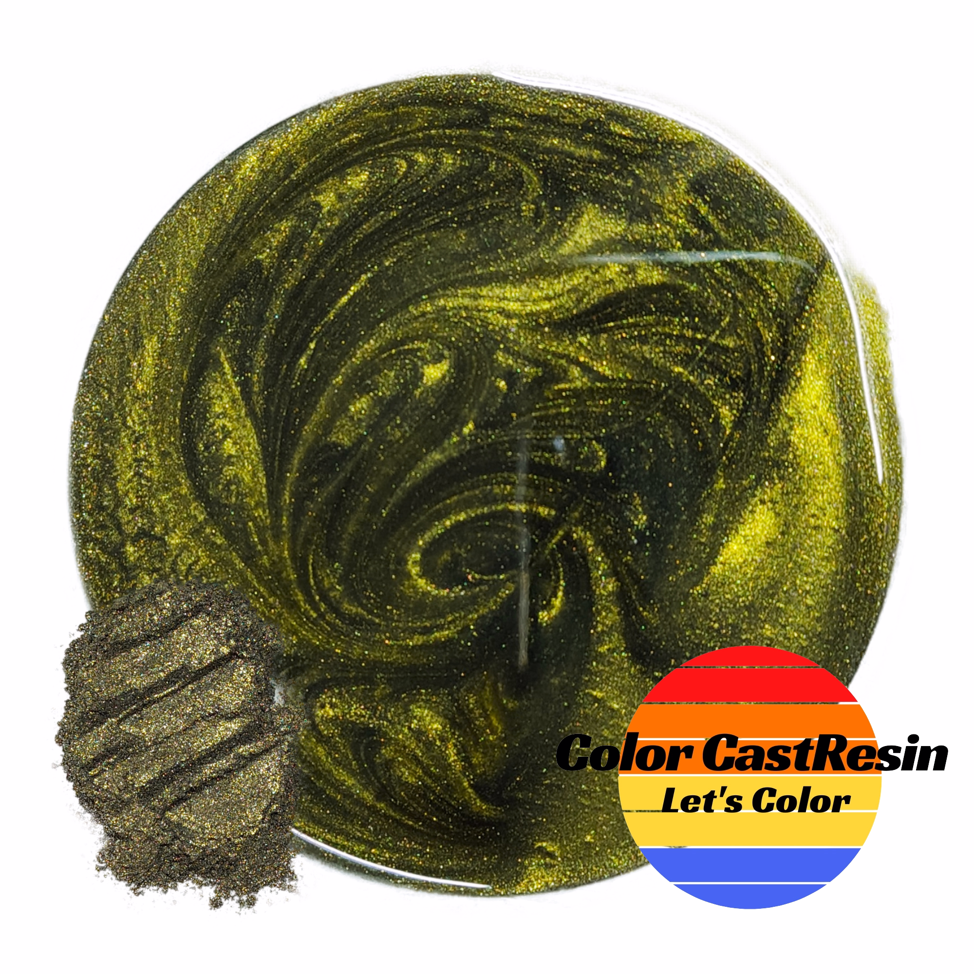 Smocze Złoto — pigment do żywicy ColorCastResin — kolor i połysk
