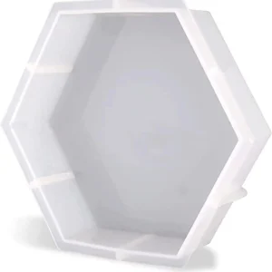 Forma silikonowa do żywicy Sześciokąt – 23 × 20 × 5 cm