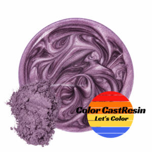 Dzwonkowy Fiolet ColorCastResin — liliowa próbka perłowa i pigment w proszku